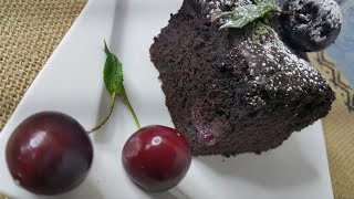 أسهل طريقة لعمل كيكة شكلاطة بالكرز | Chocolate Cherry Cake Easy Recipe