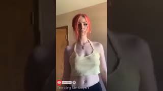 Hot girl TOKTOK (NO BRA CHALLENGES)3