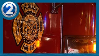 Kauai Fire Department extinguishes brush fire in Anahola