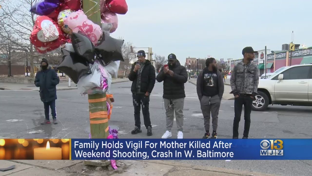 Family mourns mother killed in West Baltimore crossfire - YouTube