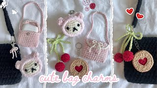 how to crochet cute bag charms/keychains | beginnerfriendly tutorial