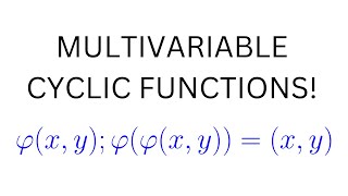 Multivariable Cyclic Functions and Functional Equations