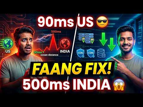 API Latency | API 90ms US → 500ms India? FAANG Engineers' SECRET Fix (Don't Move DB!)