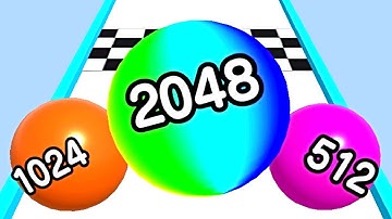 Merge Ball Run and Merge 2048 ! Gameplay Walkthrough Part 2 android, ios