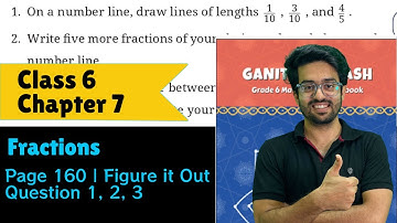 Questions 1,2, 3 | Figure it Out | Page 160 | Class 6 Maths | Chapter 7 Fractions | Ganita Prakash