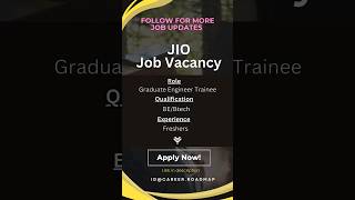 Reliance Jio Off Campus hiring for Graduate Engineer Trainee 2023