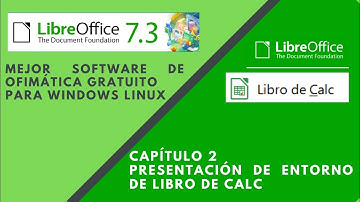 Tutorial de Office Gratuito Libre Office 2022  Calc Capitulo  2 -Presentación de entorno