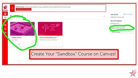 Create Your Sandbox Course on Canvas!