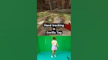 Hand tracking in Gorilla Tag! #vr