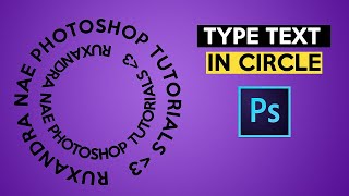 How to type text in circle Photoshop Tutorial