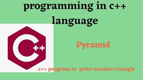 pyramid printing in c++ programming language|tutorials for beginners|floyd triangle in c++|rightangl