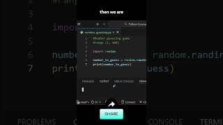 Make a number guessing game in Python  #pythontutorial #python