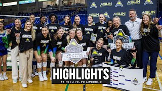 Highlights: #1 FGCU vs. #2 Lipscomb, 2024 VB Championship Final