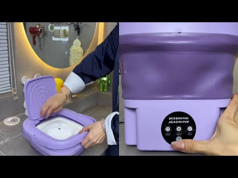 I finally found a mini washing machine that can be folded and stored without taking up spa