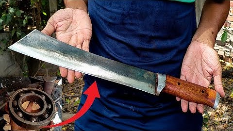 New Id shot cut | Turning a Rusty BEARING into Shiny but Razor Sharp COMBAT KNIFE Ep3  Id BDLM