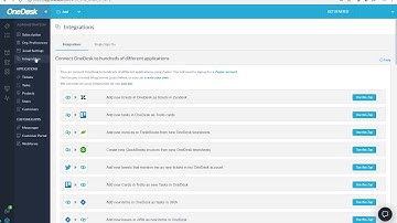 OneDesk - How to Integrate with Other Software