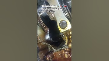 Engine block Damaged  #mecanical #automobile #works #mechanic