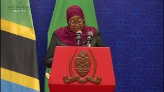 MHE. RAIS SAMIA NA MHE. RAIS HASSAN MOHAMUD  WAKIZUNGUMZA NA WAANDISHI WA HABARI- IKULU DAR ES SA…