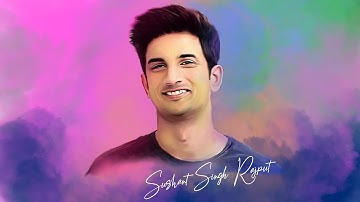 Sushant Singh Rajput || Smudge Painting || Digital Painting in Photoshop