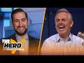 Nick Wright pays off Bills bet to Colin; talks Brady's potential 10th Super Bowl & Kyrie | THE HERD