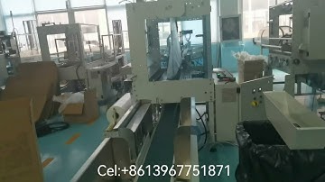 Fully automatic paper cup packing machine for online working with 4 sets of forming machine
