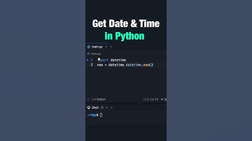 Get current Date & Time in Python  #python #softlinks #softwaredevelopment