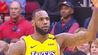 Lebron James Shocking Mvp Chants From Houston Crowd After Destroying Rockets Lakers Vs Rockets