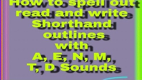 Gregg Shorthand Lesson 1 Sounds of A,E, N, M, T, D (Taglish Version)