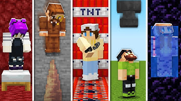 5 YouTubers VS Minecraft Death Swap