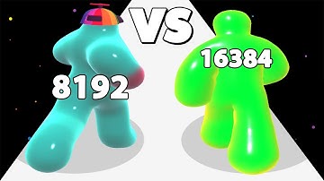 BLOB RUNNER 3D /vs BLOB MAN RUN ∞ ASMR Gameplay Android iOS • Satisfying Mobile Games Max Level!