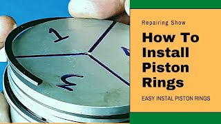 Piston Rings Installation Easily l How To Install Piston Rings Resimi