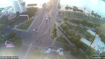 Camera nút giao thông tây Cầu Rồng Đà Nẵng sáng 11/08/2025 05h35-10h28