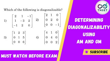 TN SET Previous Year Question Paper Solution | Diagonalizable | #tnsetmaths #pgtrbmaths #setexam2024