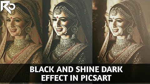 BLACK AND DARK SHINE EFFECT IN PICSART BY RAHUL CREATIONS