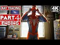 SPIDER-MAN REMASTERED PC ENDING Gameplay Walkthrough Part 4 [4K 60FPS RAY TRACING]