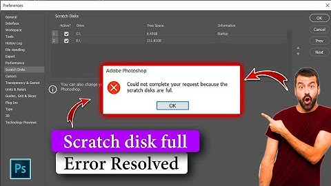 ⚠️ Fix "Scratch Disk Full" Error in Photoshop – Quick & Easy Solution!  🔥
