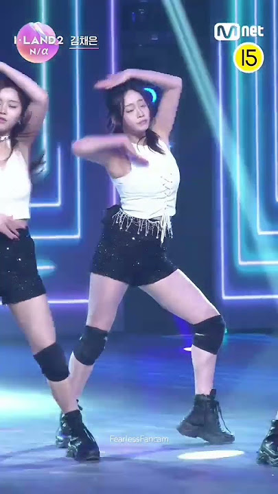 KIM CHAEEUN I-LAND 2 (GROUNDER CREATIVE UNIT) RAIN ON ME FANCAM #kpop #iland2 #chaeeun  #shorts