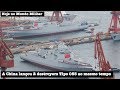 A China lançou dois destroyers Tipo 055 ao mesmo tempo