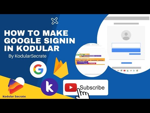 How to Make Google Sign in Kodular | By KodularSecrate