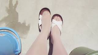 【サンダル】リゲッタサンダルでベランダパトロール