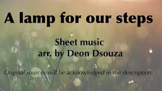 A lamp for our steps. Sheetmusic