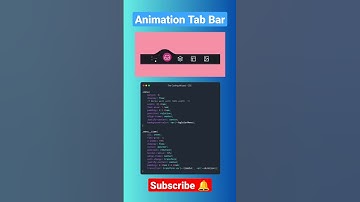 Animation tab bar creativity #Html #css #js