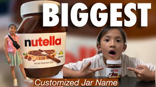 FAMOUS NUTELLA CAFE | BIGGEST JAR OF NUTELLA #trending #nutella