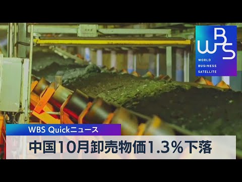 中国10月卸売物価1.3％下落【WBS】（2022年11月9日）