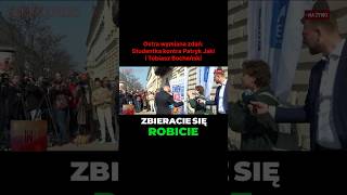 Ostra wymiana zdań: Studentka kontra Patryk Jaki i Tobiasz Bocheński