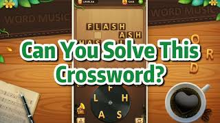 word games music - crossword game screenshot 1