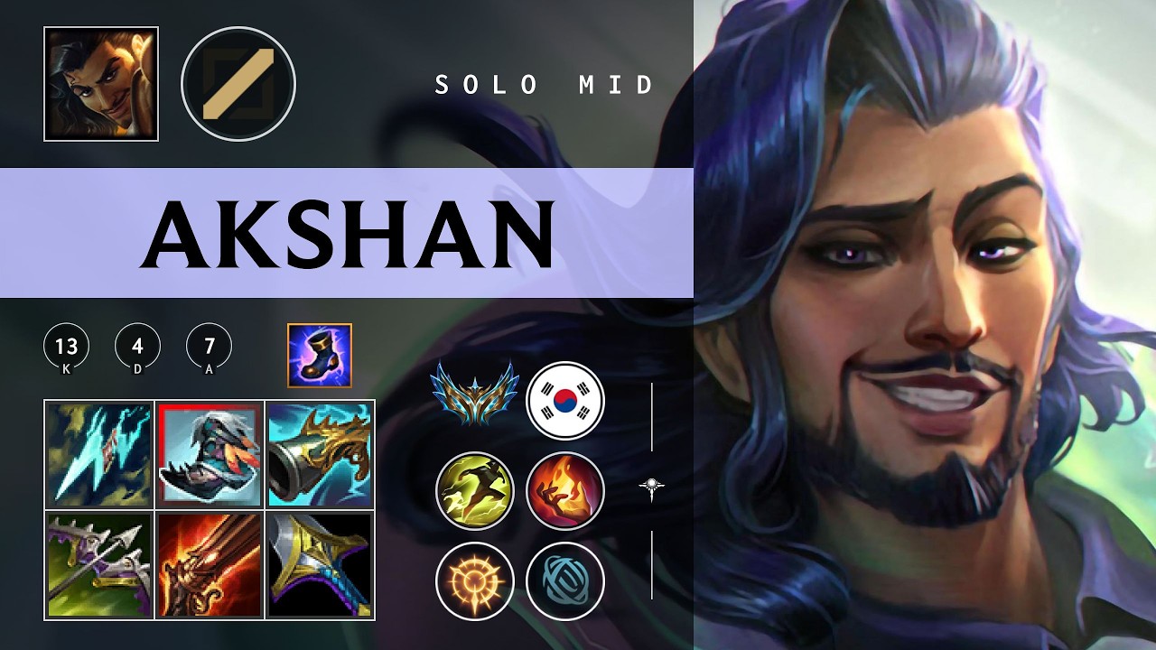Akshan Mid vs Ahri - KR Challenger Patch 26.03
