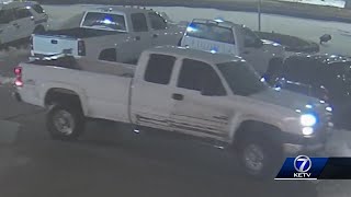 Omaha Crime Stoppers: Thieves caught on video stealing parts from multiple Chevys in one night