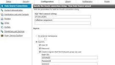 How to create a data source in Cognos and TCR