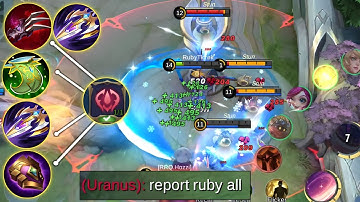 Di Gank 5 Gak Mati!! Build Ruby Paling Jenius Yang Pernah Ada | Build Terbaik Ruby MLBB